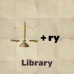 Libra scale + add ry, and you get – library!
