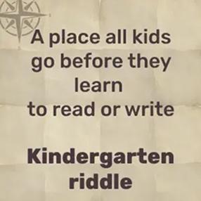 Where all kids go, before they read and write they know – kindergarten!