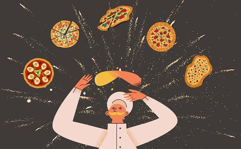 Pizza-themed escape room project - example of home escape room with food theme